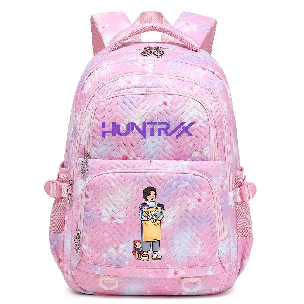 Kpop Demon Hunter Girl Group Trendy Lightweight School Backpack - Large Capacity, Double Shoulder, Korean Style