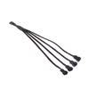 Pwm Fan Splitter 4Pin Adapter Cable 1 To 1 2 3 4 Computer Cpu Fan Splitter Cable