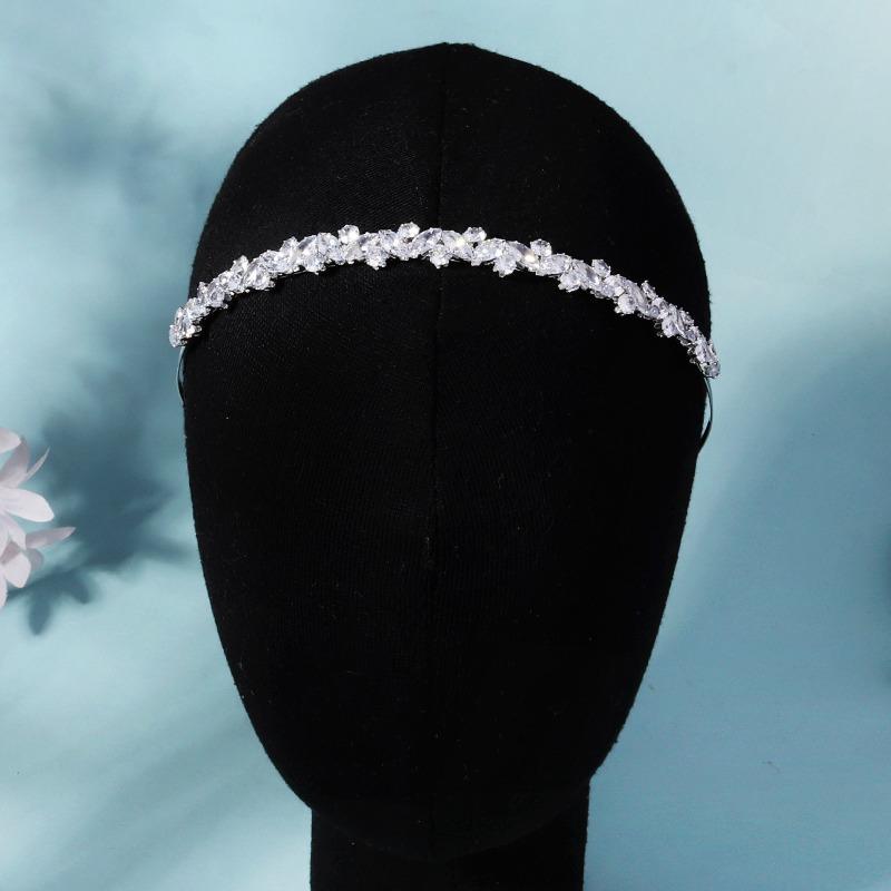 

Meier Minimalist zircon crown - premium full diamond tiara - bridal wedding headpiece