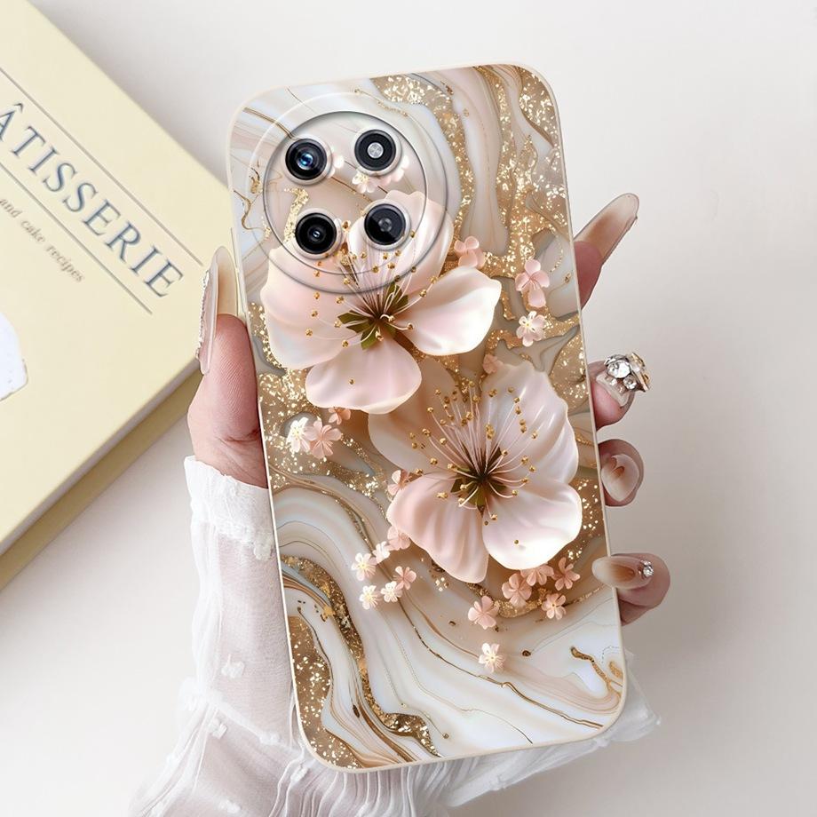 Flower Girly Fashion Phone Case For Realme 11 4G / Realme RMX3636 6.4" Back Cover Butterfly Love Heart Bumper Fundas Matte Capa