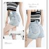 Retro Denim Shorts Women's Summer New High Waist Slimming Slim Fit Small Slimming A- Line Wide-Leg Hot Pants