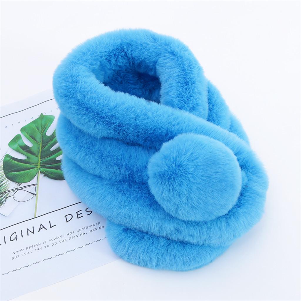 Women Fashion Solid Color Scarf Outerwear Bib Faux  Scarf Warm Scarf