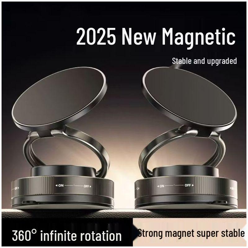 2025 Model Car Mount: Magnetic Suction Cup Holder for Phones—Anti-Shake, Multifunctional Center Console Design for Navigation