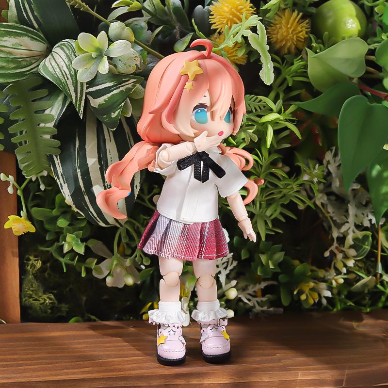 Perfect 2Pcs 1:12 OB11 Clouds and Stars Shoes Doll Classic Shoes Suit For Ob11 1/12 Bjd Detachable Doll Gsc DOD YMY Doll Accessories