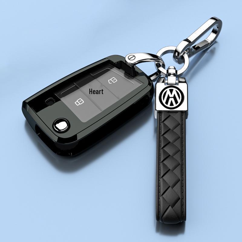 Luxury Key Case for 15-21 Volkswagen Lamando - Foldable Design for Men and Women