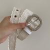 Y2K Lace Belt PU Leather Women Waistband Trend Rhinestone Belt  Jeans Accessories