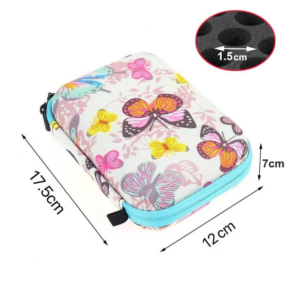 1-3ml Essential Oil Case Hard Shell Perfume Organizer New Roller Bottles Storage  Cosmetic Storage