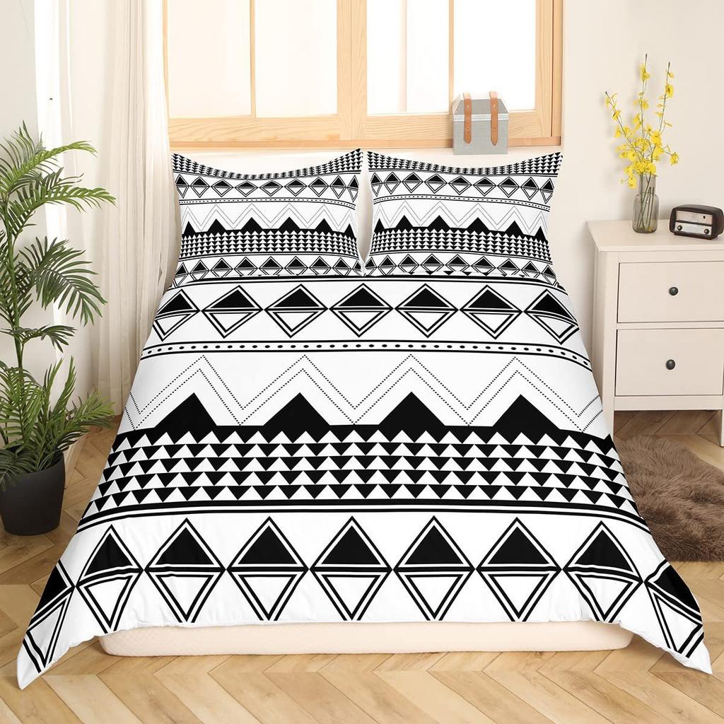 Color Mushroom Three-Piece Quilt Cover 3D Digital Printing Bedding Set Bed Cover