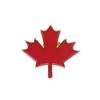 Maple Leaf Red Enamel Pin with Canada Flag Pattern