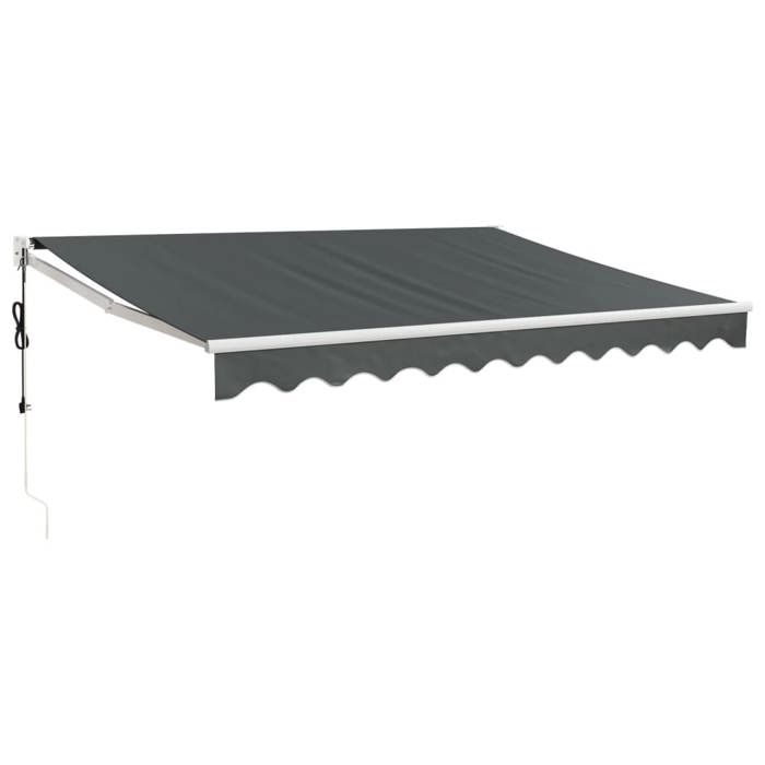 VidaXL Automatic Retractable Awning Anthracite 3.5x2.5 M 3154487