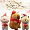 Christmas Bear Capybara Plush Toy Dolls Room Decoration Ornaments Children Gift