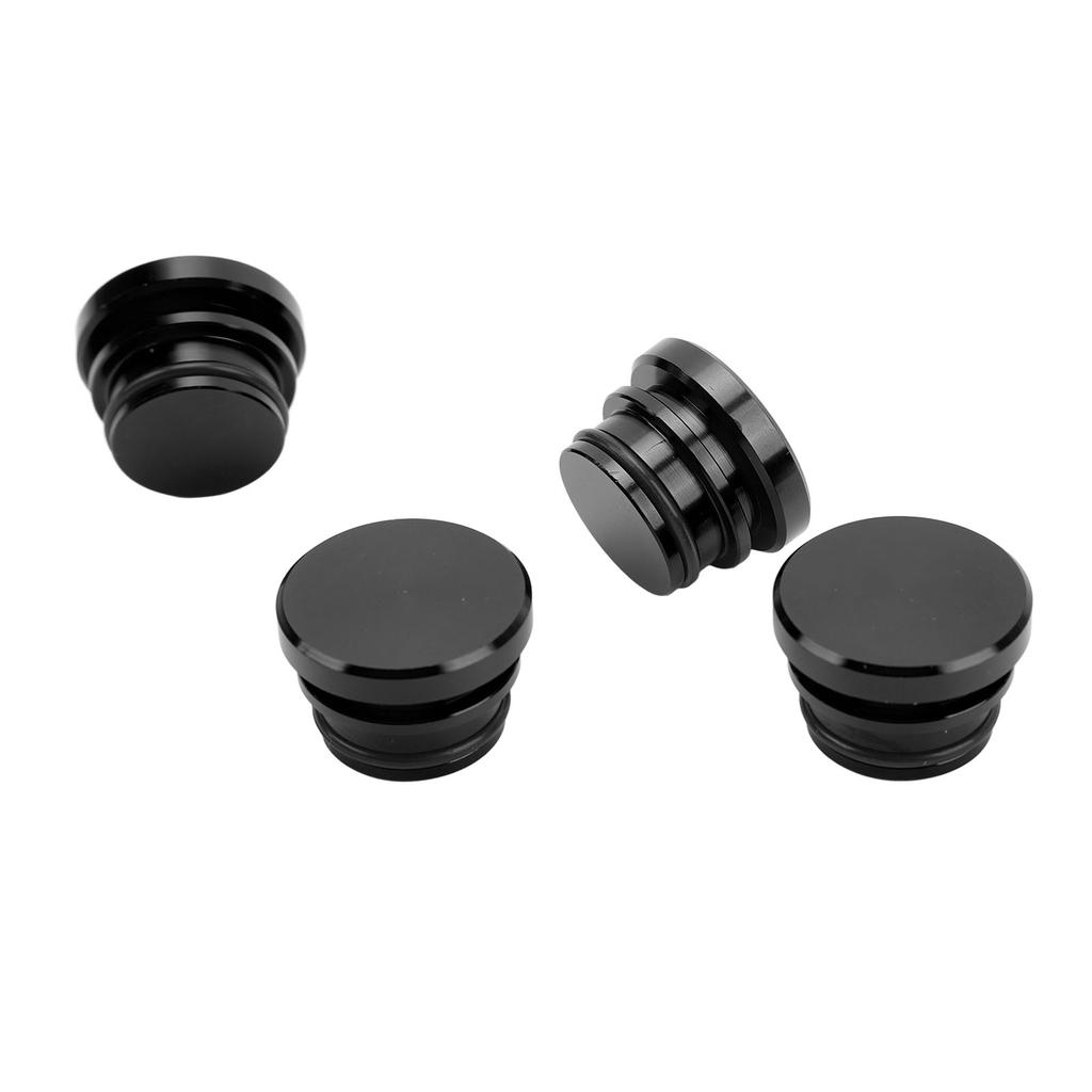 4 Pcs Cigarette Lighter Plug Socket Cap Aluminium Alloy Power Outlet Dust Cover for Vehicles with 12V Accessory Plug