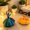 Artistic Fidget Spinner 3D Printed Spinning Ballerina Toy Ballet Dancer Expanded Sensory Office Desk Stress Reliever Whirling Spiral Relief for Adults