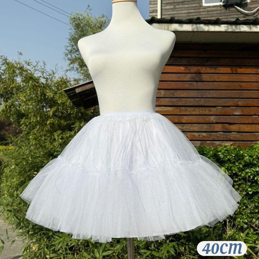 Soft Mesh Lolita Petticoat Boneless Design Tutu Puffy Skirt Ball Gown Underskirt  Wedding Dress