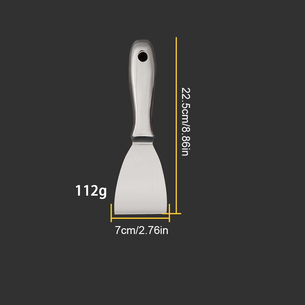 One-Piece Stainless Steel Putty Knife Scraper Spatula Putty Painter Paint Tool Plaster Shovel Clean Spatula Construction Tool