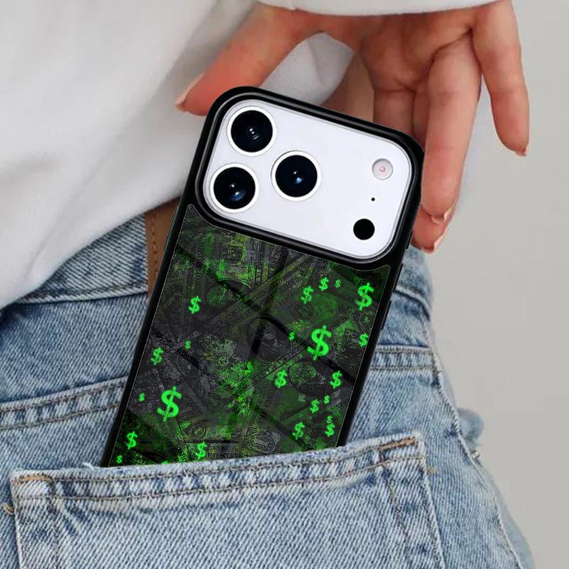 Money Dollars Cash Phone Case for iPhone 17ProMax 12 13 14 15 16e 17 Pro Max Plus Air Cover