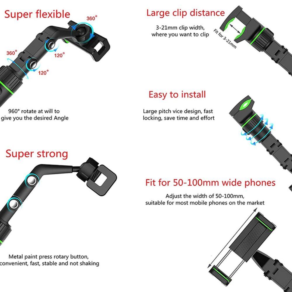 Bracket Mobile Phone Mount Rearview Mirror Phone Holder Driving Recorder Bracket Car Phone Holder