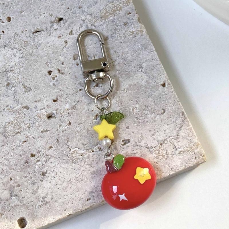 Fashionable Lovely Apples Charm Phone Strap Symbolizing Good Luck and Happiness Accessory for Fashion Enthusiasts