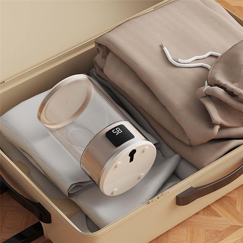 A25F-Underwear Washer With Led Display, Portable Mini Washing Machine For Bra, Underwear Socks,Cordless