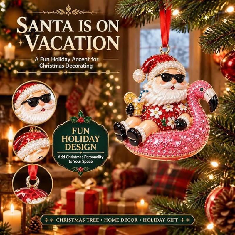 Christmas Santa Claus Holiday Ornaments Xmas Tree Hanging Decorations