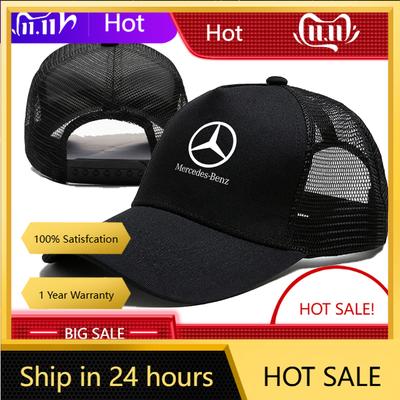 GFH2 C200 E200 New 2025 For Mercedes Benz Summer Mesh Baseball Cap Women Men Snapback Hat Casual Breathable for Mercedes Benz AMG W17