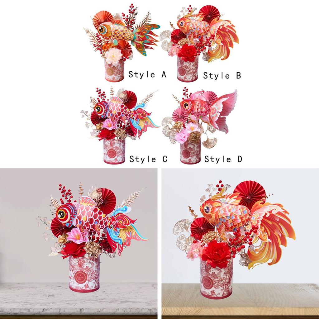 DIY Flower Basket Artificial Tree Floral Arrangements Chinese S Ornament
