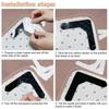 80/8pcs Carpet Non-slip Stickers Reusable Washable Anti Curling Carpet Patches Fixed Sticker Floor Rug Mat Grip Stoppers Tapes