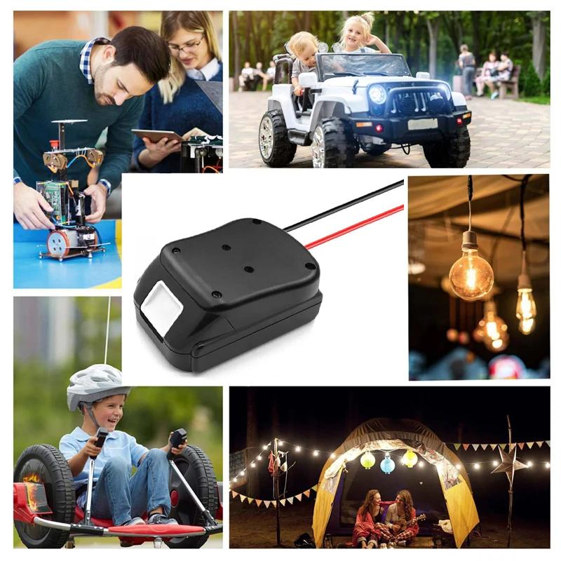 12AWG Adapter Converter for Makita 18V Li-ion Battery Power Tools Connector Adapter Base Bracket for Battery DIY Accessories