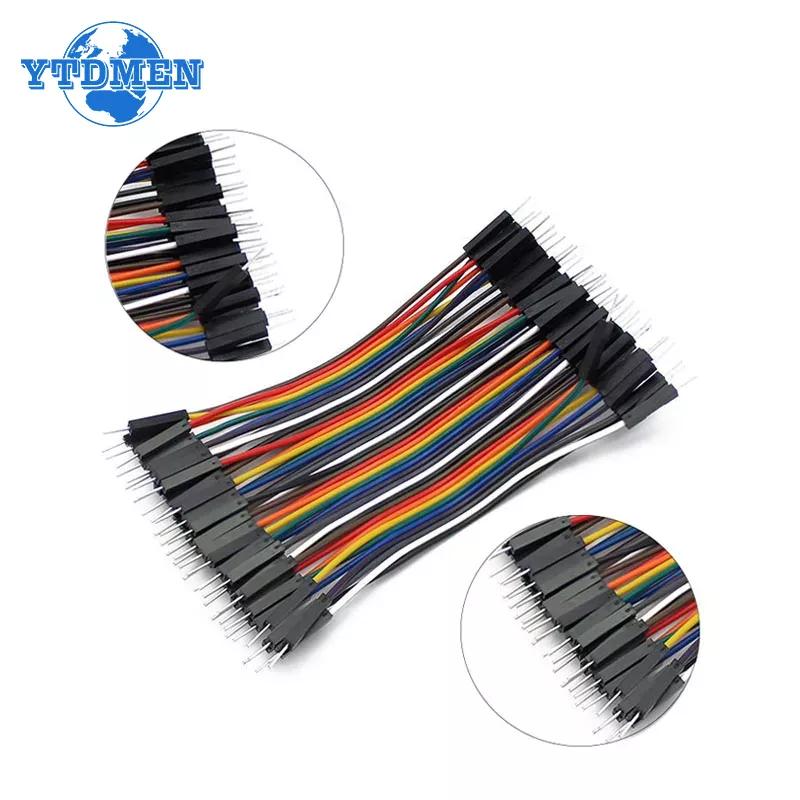 SYB-46 Breadboard-Kit 270 Punkte Lötloser Test-Board-Leiterplatte Dupont-Leitung 10 cm 20-Pin/40-Pin Stecker-zu-Stecker Jumper-Kabel DIY-Elektronik