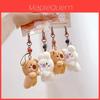 Schattige Pluche Sleutelhanger Set Met Cartoon Dier Konijn Beer Ontwerp Voor Cadeau En Accessoires