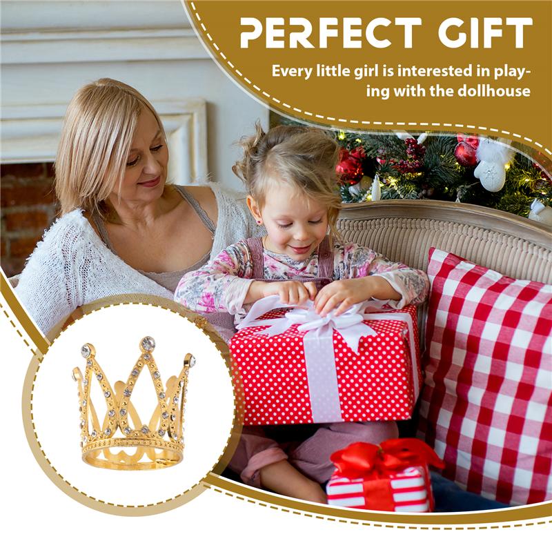 Good-10 Pcs Tiny Baby Small Rhinestone Tiara Crown For Flower Arrangements Shower Birthday Wedding Decor