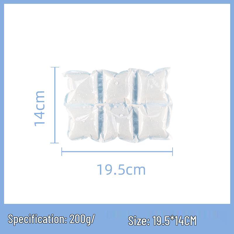 Reusable 6-Grid 200ml Self-Absorbing Ice Pack for Produce Preservation