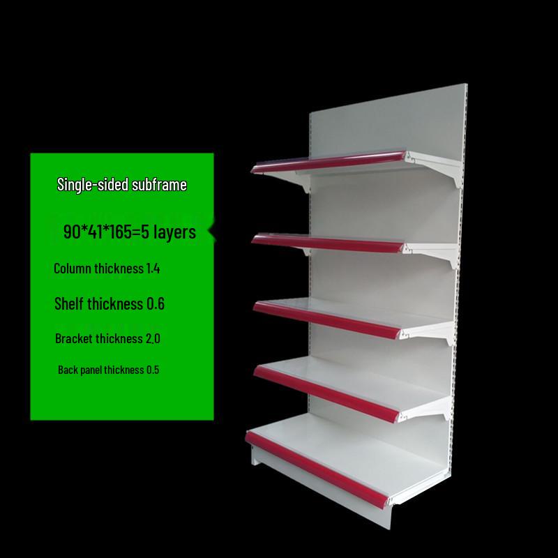 Reinforced Multi-Layer Display Rack for Snacks, Stationery, and Convenience Items - Single/Double-Sided for Supermarkets and Pharmacies