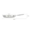 Triply Frying Pan | Induction and Gas Stove Compatible | Three-Layer Durable Construction | Uniform Heating