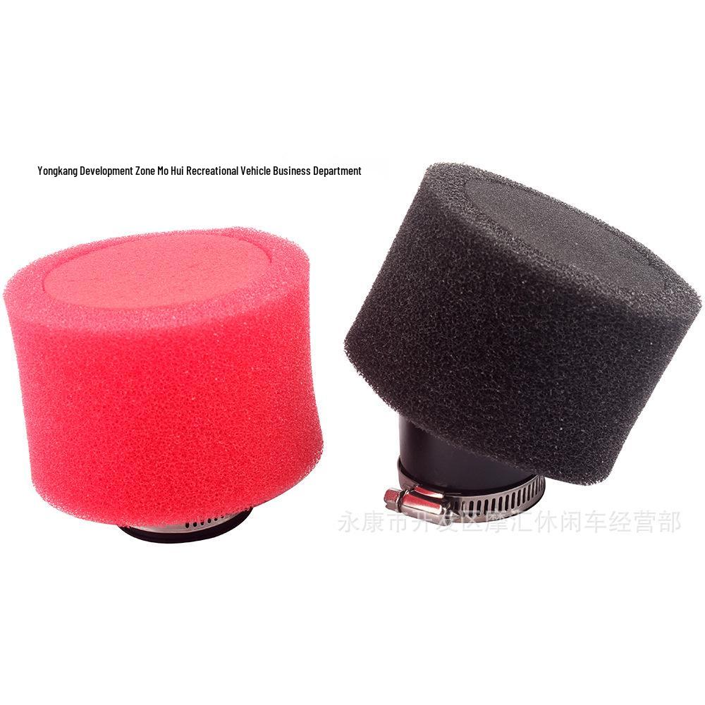

38MM Sponge Air Filter for Off-road Motorcycle, ATV, Beach Kart GY6 50/80CC GX200 VM22 Red Straight (38MM)