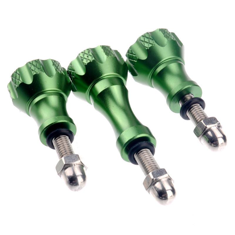 3Pcs Aluminum Thumb Knob Bolt Screw 2 Short + 1 Long For 7 6 5 4 Yi 4K Sjcam Sj4000 H9 Case Tripod Mount Cam Accessory