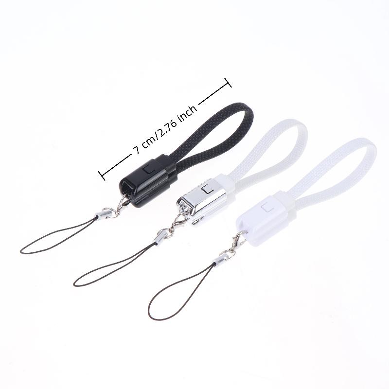 1 stk 60W USB Type C til Type C Kabel Data Kort Kabel For De Fleste Mobiltelefoner Rask Lading USB C til C Kabel Nøkkelring