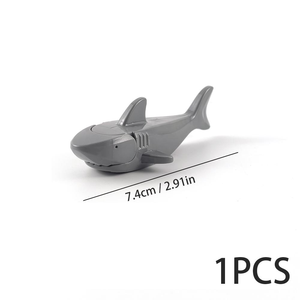 

1 pcs MOC Animal building blocks Jagged shark animal aquarium Shark scene series Submarine animal DIY decoration toys gift