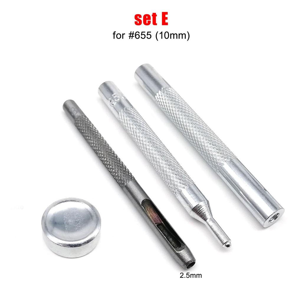 Hand Die Punch Tool for #831 #633 #633 #201 Metal Leather Jacket Coat Bag Clothes Press Popper Snap Button Stud Fastener