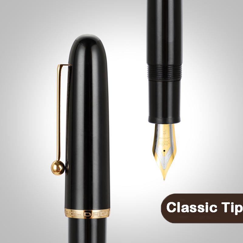 JINHAO 9016 Fountain Pen Acrylic Transparent Spin Pen 35MM Nib Office School Supplies Stationery Writing Gift Ink Pens PK 9019