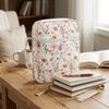 Quilted Cotton Book Bag Large Capacity Protective Pouch Book Storage Bag  School Supplies