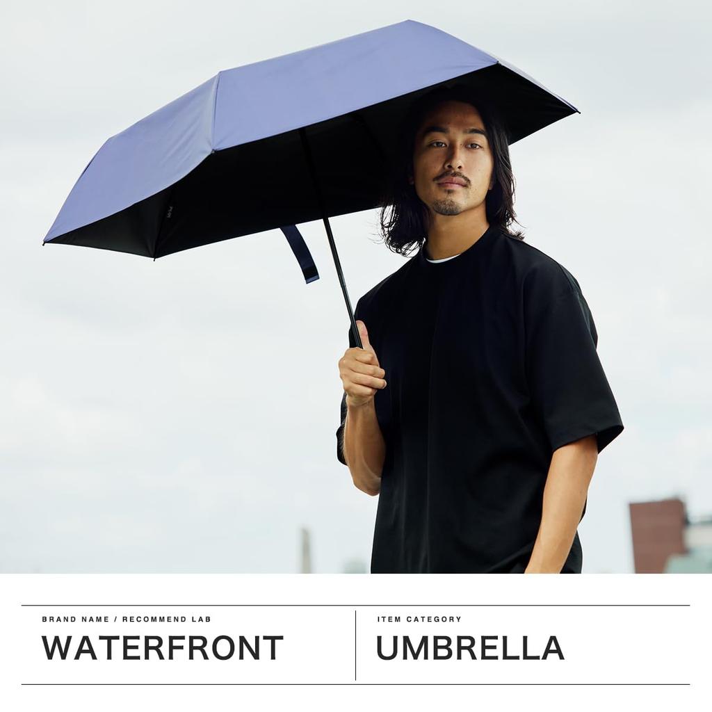 Waterfront Folding Sun Folding 55cm Shell An umbrella designed to withstand sun and strong wind and UV Cut Light Blocking Heat Shielding Windproof