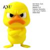 Modern Home Accent 3D Printed Yellow Duck Figurine, Funny Statue with Vivid Expressions, Healing Desk Companion Cute Miniature Desktop Ornaments
