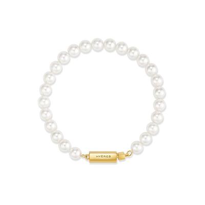 H Edition Silver (Y) White Pearl Bead Bracelet 6mm Hl6B31602Y9175