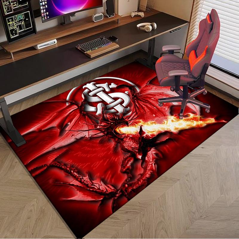 Intercontinental Football Crest Area Rug for Office, Chair Rug, Decorative Carpet Livingroom Mat, Large Size Fan gifts Christmas gifts