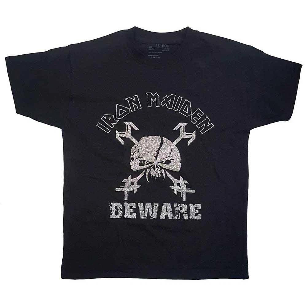 Iron Maiden Beware Official Childrens Tee T-shirt Boys Kids 150