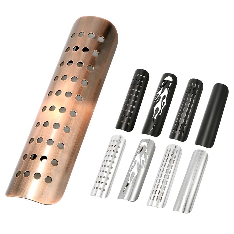 Universal for Harley Custom Chopper Cruiser Road King Softail Motorsykkel Eksosrør Modifikasjon Varmeskjold Anti-skallingsdeksel