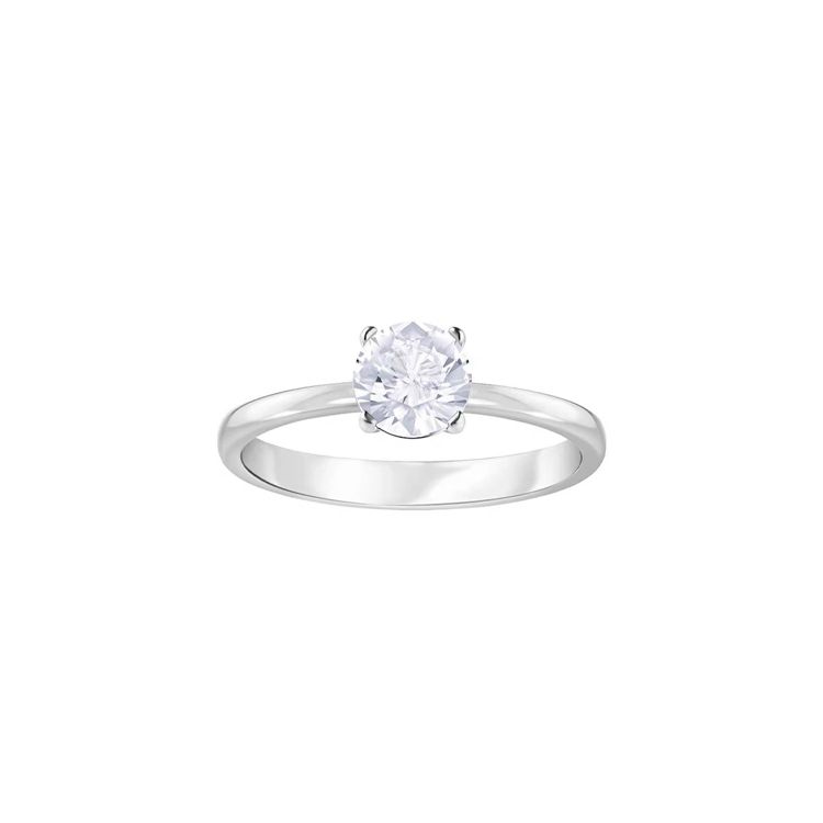 Swarovski Attract Round Crystal Ring Unisex rings Silver 5368542 55