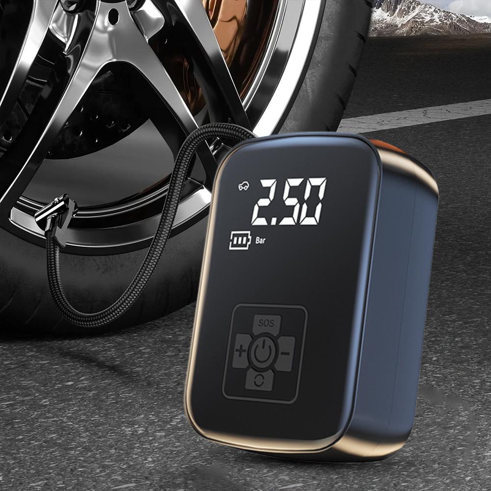 Inflator Portable Air Compressor Tire Inflator Electric Air Pump 150 PSI 3600mAh Battery Motorcycle Bike Pump Car Air Compressor