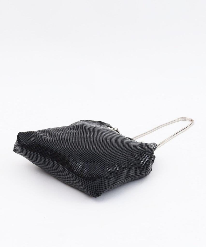 Cuco Metal Mesh Drawstring Tote Bag 2413113005 Black (019)